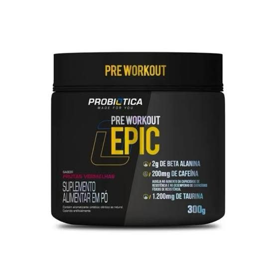 PRÉ TREINO EPIC 300G - PROBIÓTICA