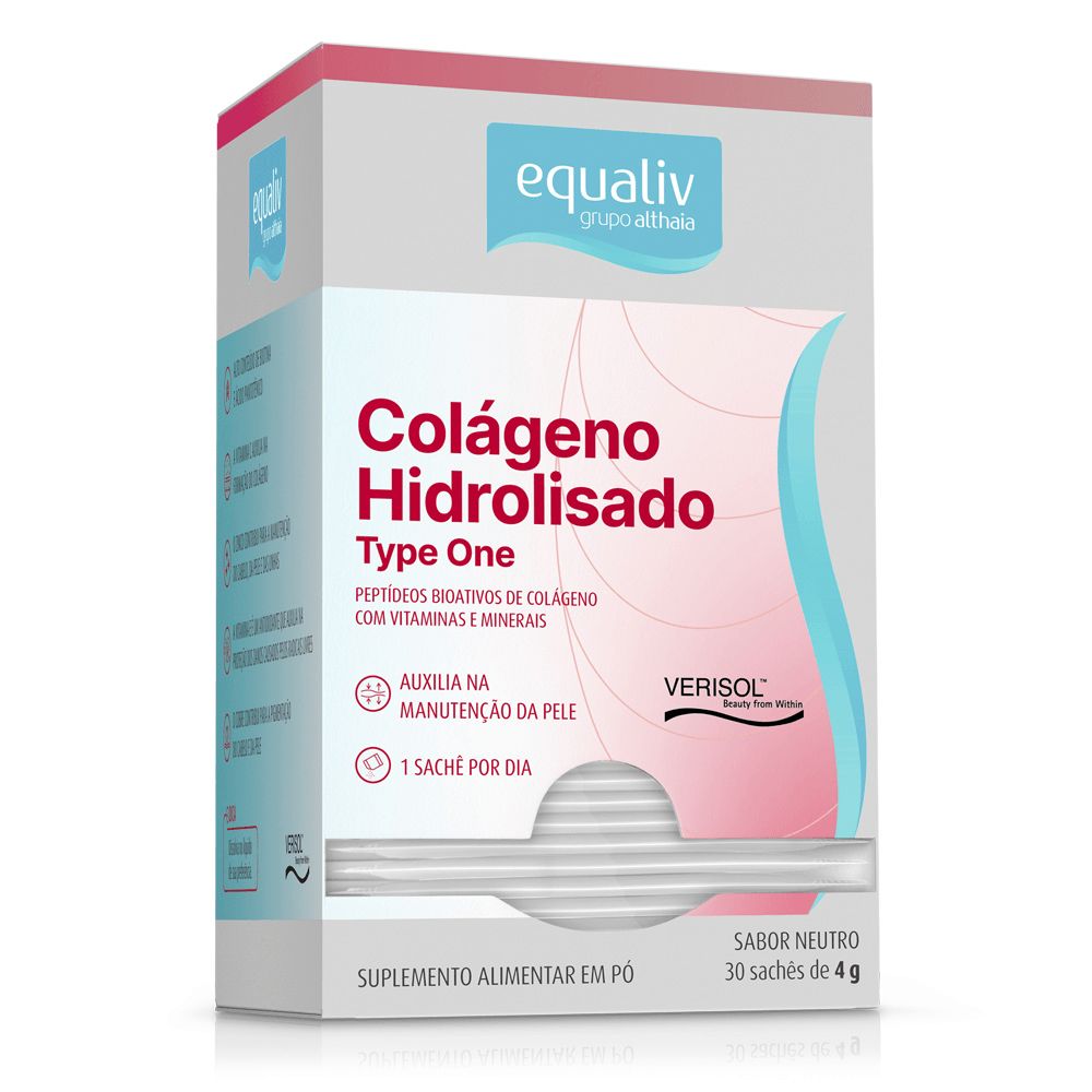 COLÁGENO TIPO 1 HIDROLISADO 30 SACHÊS - EQUALIV